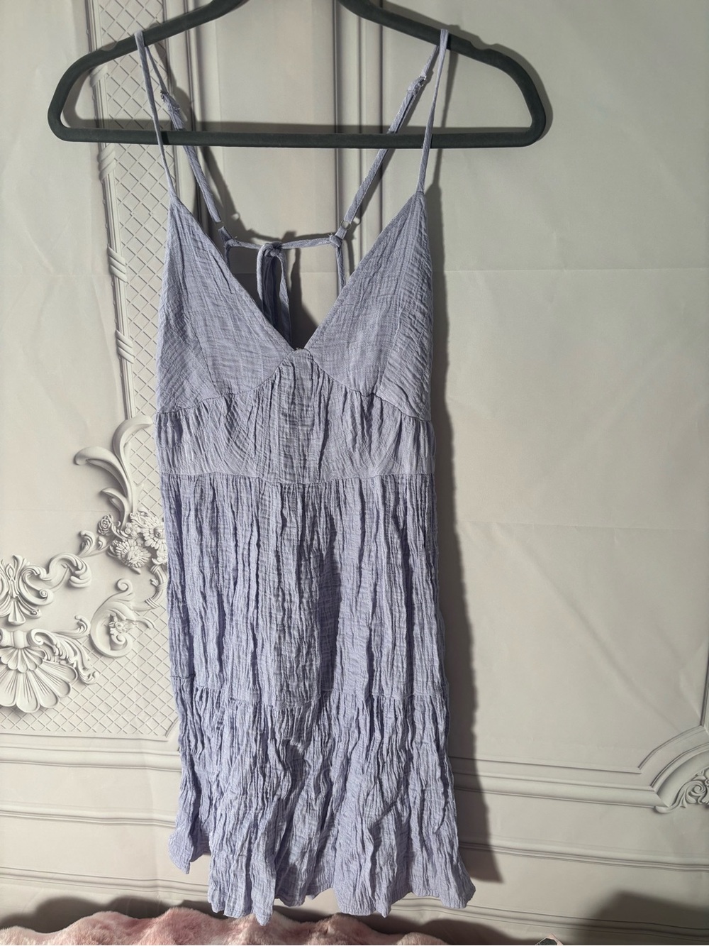 Brave Soul London Light Lavender Crinkle Halter Sundress- Size XS